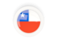 Chile. Round carbon icon. Download icon.