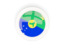 Christmas Island. Round carbon icon. Download icon.