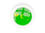 Cocos Islands. Round carbon icon. Download icon.