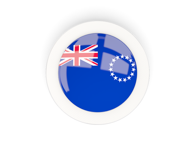 Round carbon icon. Download flag icon of Cook Islands at PNG format