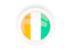 Cote d'Ivoire. Round carbon icon. Download icon.