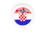 Croatia. Round carbon icon. Download icon.