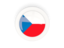 Czech Republic. Round carbon icon. Download icon.