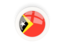 East Timor. Round carbon icon. Download icon.