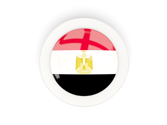 Round carbon icon. Download flag icon of Egypt at PNG format