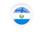 El Salvador. Round carbon icon. Download icon.