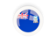 Falkland Islands. Round carbon icon. Download icon.