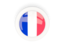 France. Round carbon icon. Download icon.