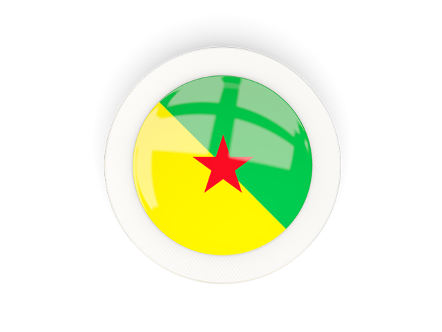 Round carbon icon. Download flag icon of French Guiana at PNG format