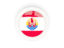 French Polynesia. Round carbon icon. Download icon.