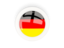 Germany. Round carbon icon. Download icon.