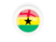 Ghana. Round carbon icon. Download icon.