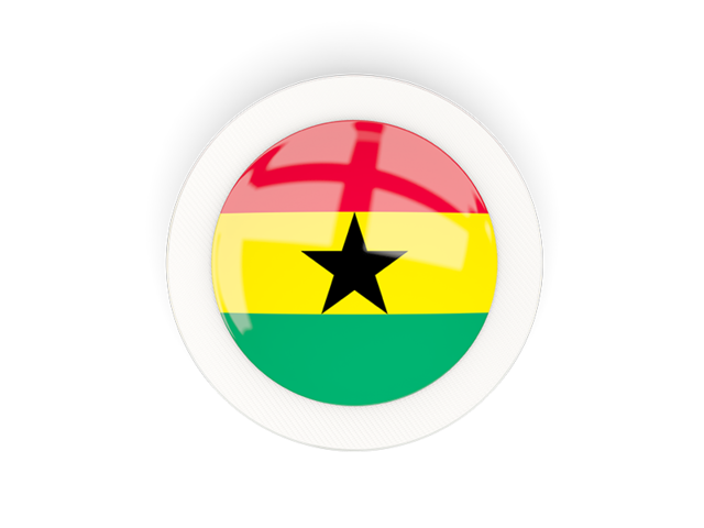 Round carbon icon. Download flag icon of Ghana at PNG format