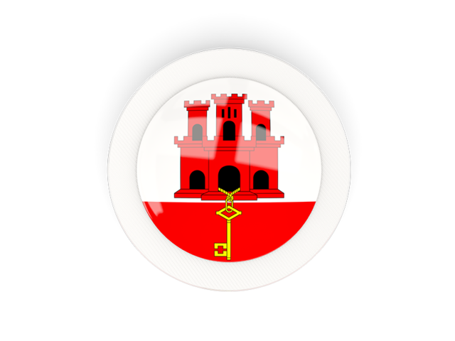Round carbon icon. Download flag icon of Gibraltar at PNG format