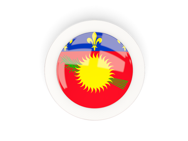 Round carbon icon. Download flag icon of Guadeloupe at PNG format