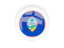 Guam. Round carbon icon. Download icon.