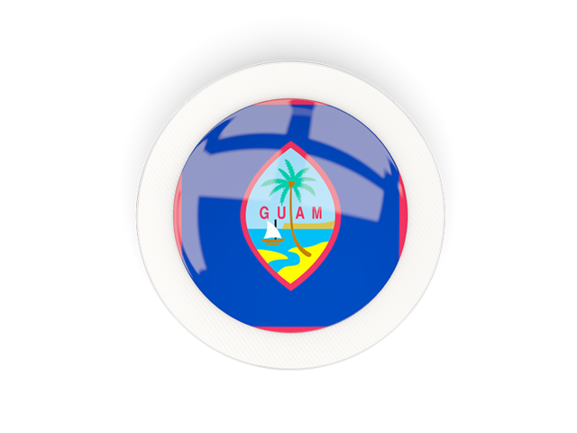 Round carbon icon. Download flag icon of Guam at PNG format