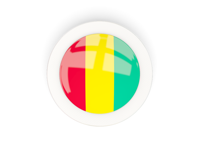 Round carbon icon. Download flag icon of Guinea at PNG format