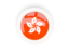 Hong Kong. Round carbon icon. Download icon.