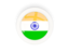 India. Round carbon icon. Download icon.