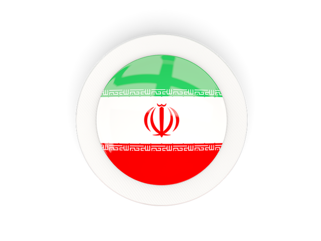 Round carbon icon. Download flag icon of Iran at PNG format
