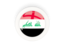 Iraq. Round carbon icon. Download icon.