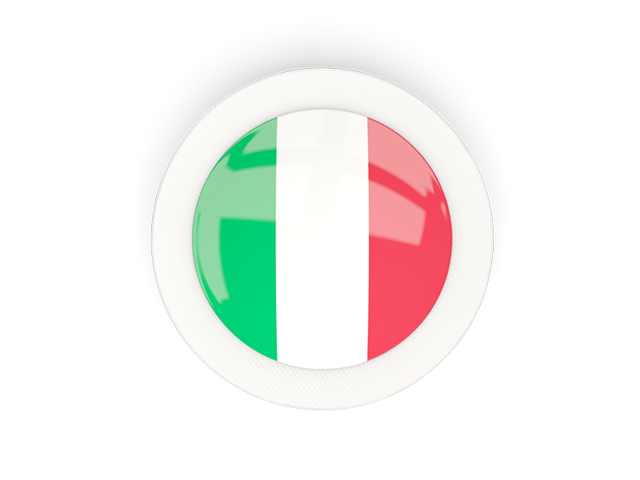 Round carbon icon. Download flag icon of Italy at PNG format