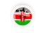 Kenya. Round carbon icon. Download icon.