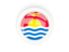 Kiribati. Round carbon icon. Download icon.
