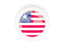 Liberia. Round carbon icon. Download icon.