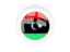 Libya. Round carbon icon. Download icon.