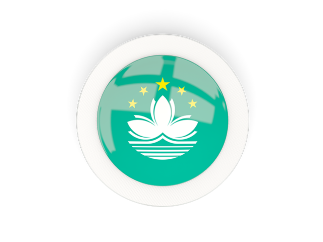 Round carbon icon. Download flag icon of Macao at PNG format