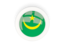 Mauritania. Round carbon icon. Download icon.