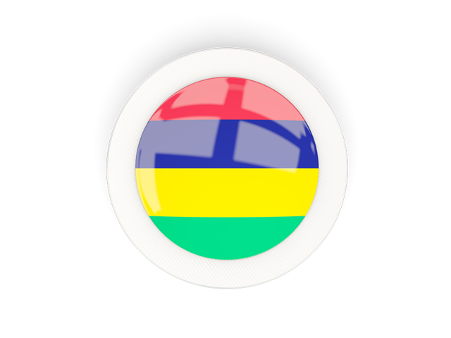 Round carbon icon. Download flag icon of Mauritius at PNG format