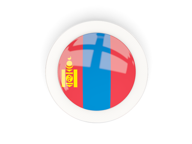 Round carbon icon. Download flag icon of Mongolia at PNG format