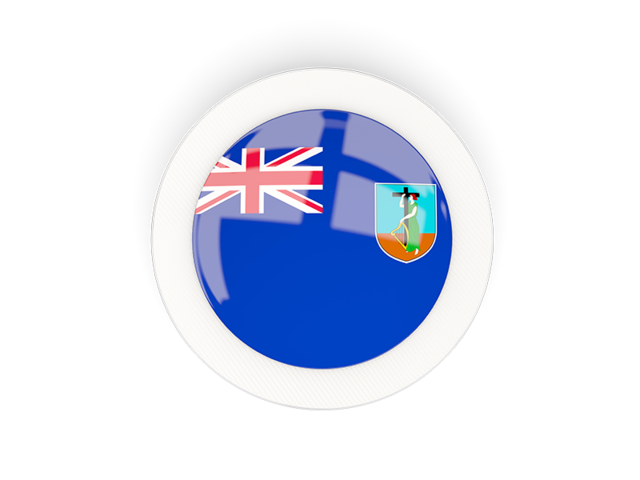 Round carbon icon. Download flag icon of Montserrat at PNG format