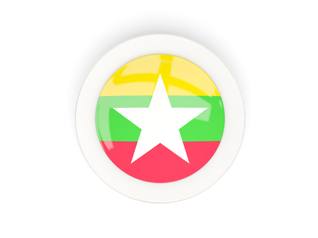 Round carbon icon. Download flag icon of Myanmar at PNG format