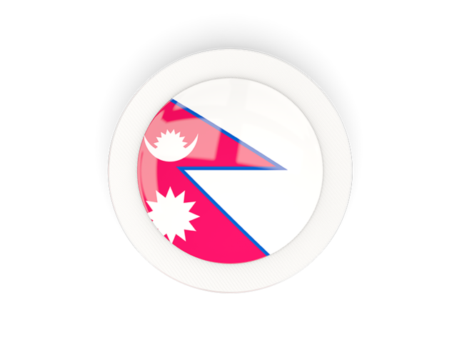 Round carbon icon. Download flag icon of Nepal at PNG format