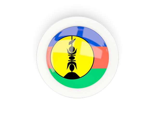 Round carbon icon. Download flag icon of New Caledonia at PNG format