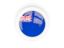 New Zealand. Round carbon icon. Download icon.
