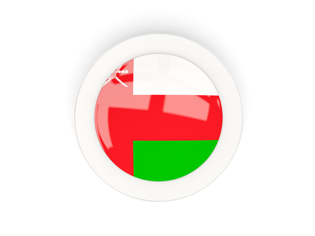 Круглая карбоновая иконка. Скачать флаг. Оман