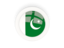 Pakistan. Round carbon icon. Download icon.