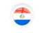 Paraguay. Round carbon icon. Download icon.
