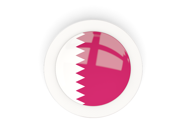 Round carbon icon. Download flag icon of Qatar at PNG format
