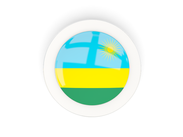 Круглая карбоновая иконка. Скачать флаг. Руанда
