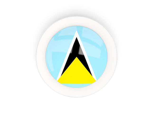 Round carbon icon. Download flag icon of Saint Lucia at PNG format
