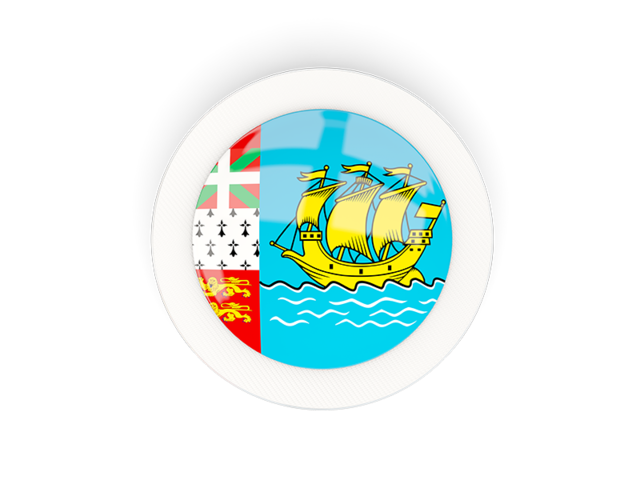 Round carbon icon. Download flag icon of Saint Pierre and Miquelon at PNG format