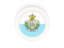 San Marino. Round carbon icon. Download icon.