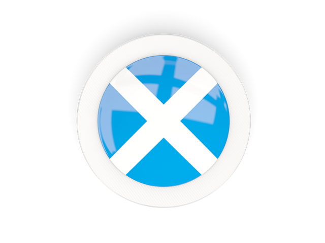 Круглая карбоновая иконка. Скачать флаг. Шотландия