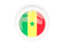 Senegal. Round carbon icon. Download icon.